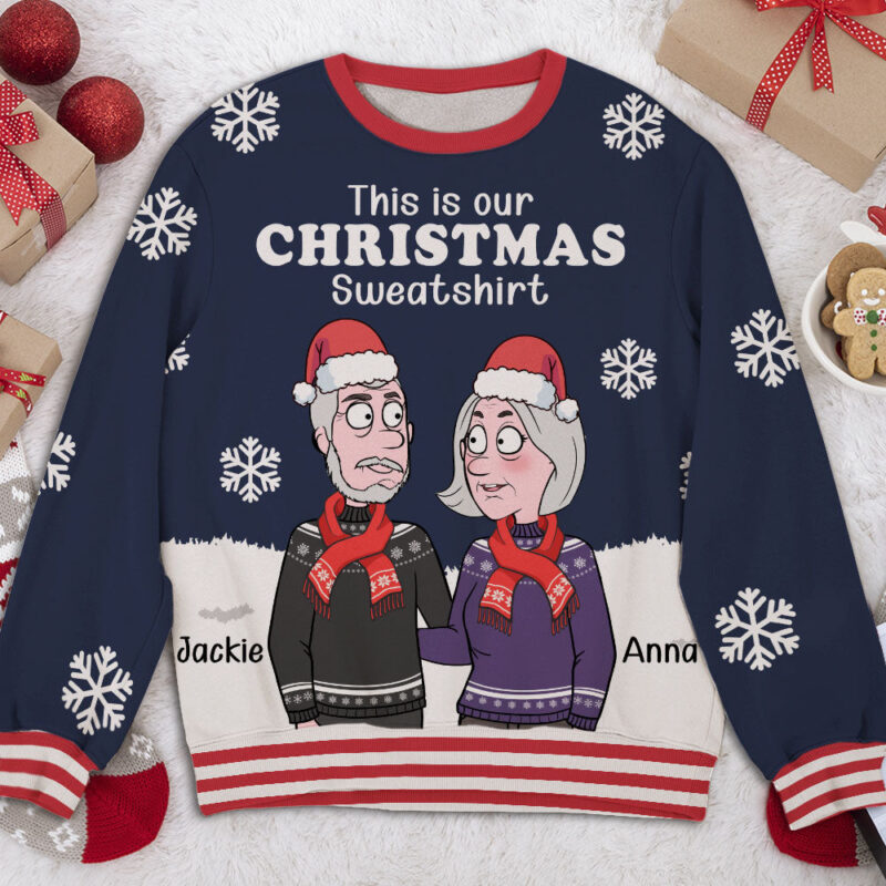 Ugly Christmas Sweater - Personalized Custom All-Over-Print Sweater - Image 3