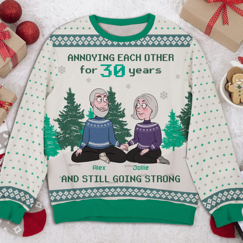 Still Going Strong - Personalized Custom All-Over-Print Sweater - Image 3