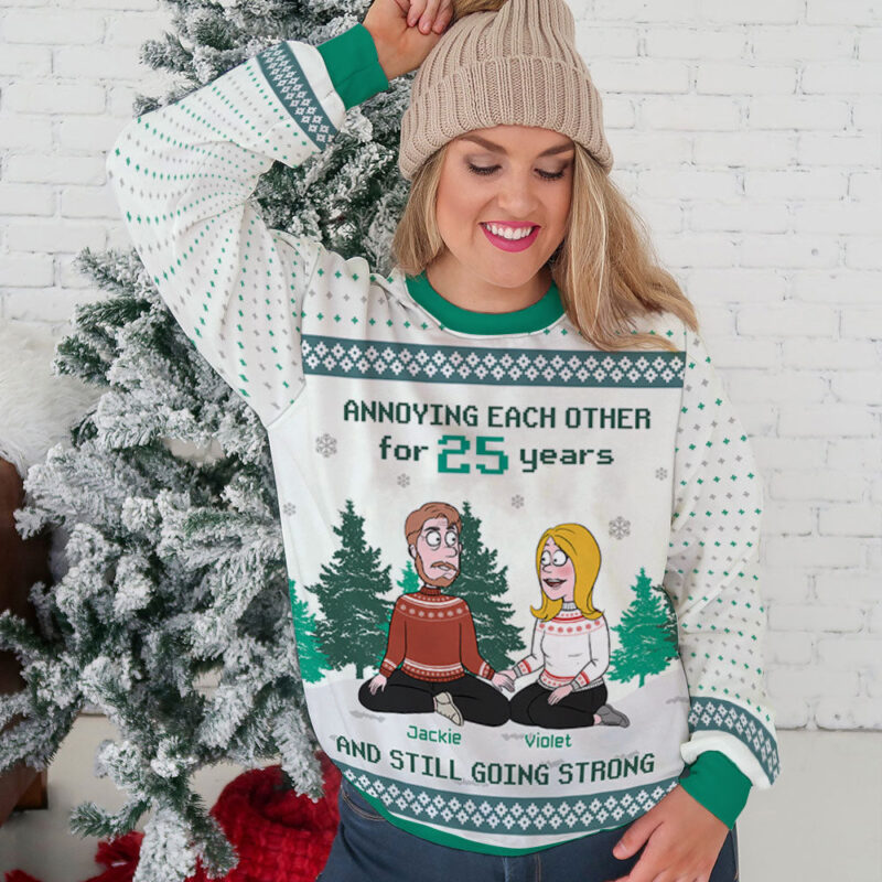 Still Going Strong - Personalized Custom All-Over-Print Sweater - Image 4