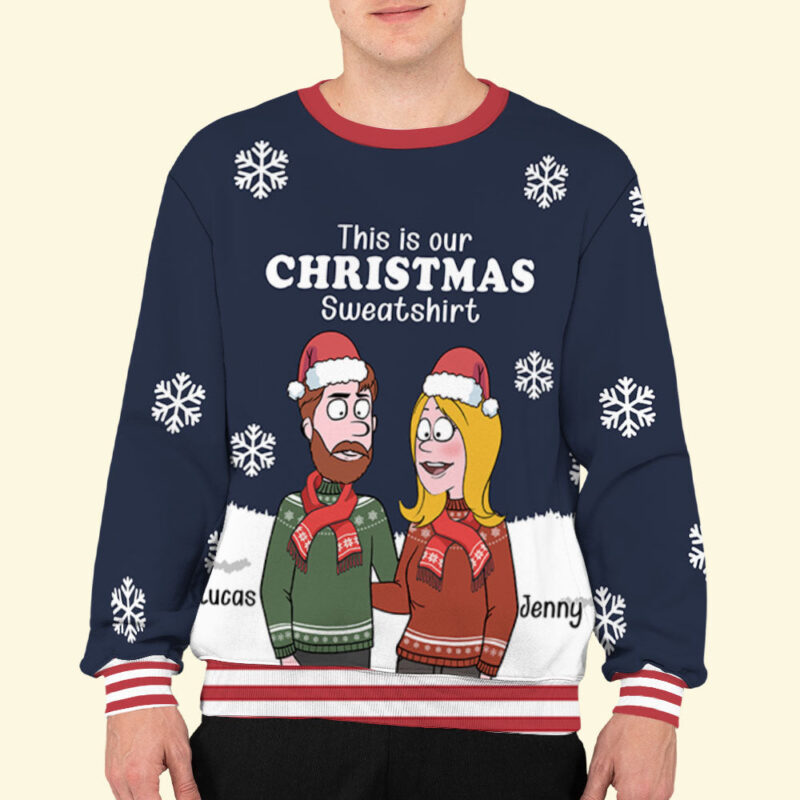 Ugly Christmas Sweater - Personalized Custom All-Over-Print Sweater - Image 5