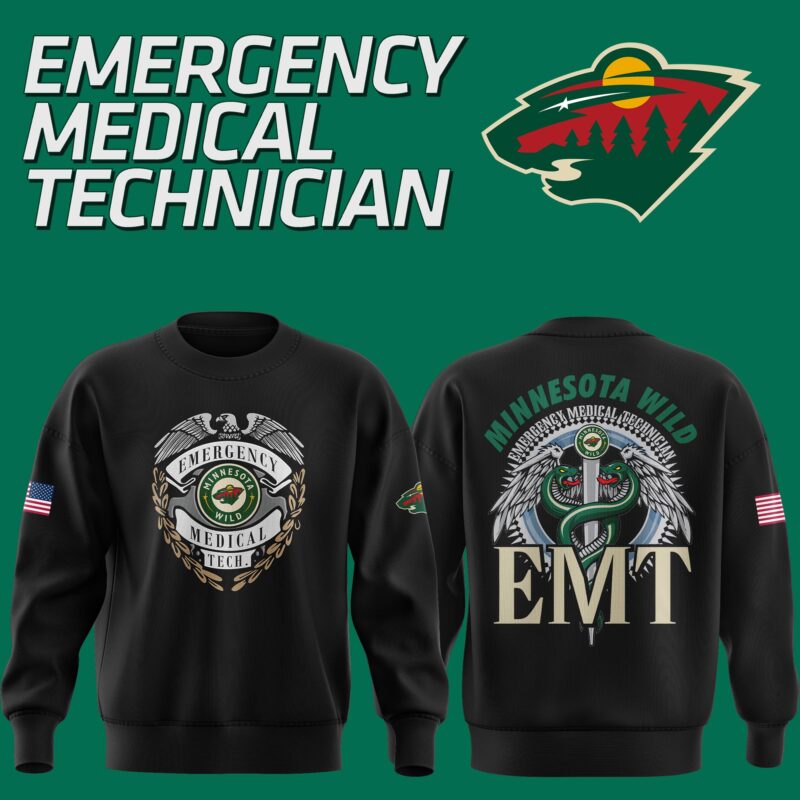Minnesota Wild 2024 Emergency Medical Technician Sweatshirt