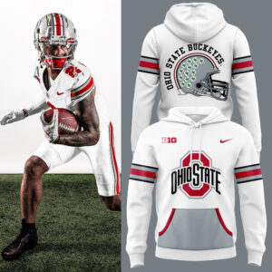 Ohio State Football Icy White Hoodie 2024