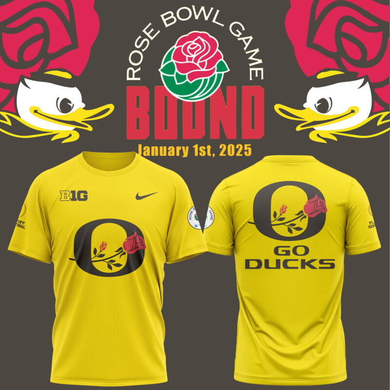 Oregon Ducks Rose Bowl Game 2024 Tee V1