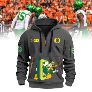 Oregon Ducks Football 2024 New Hoodie (Gray)