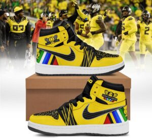 Oregon Ducks “Stomp Out Cancer” Sneaker Shoes
