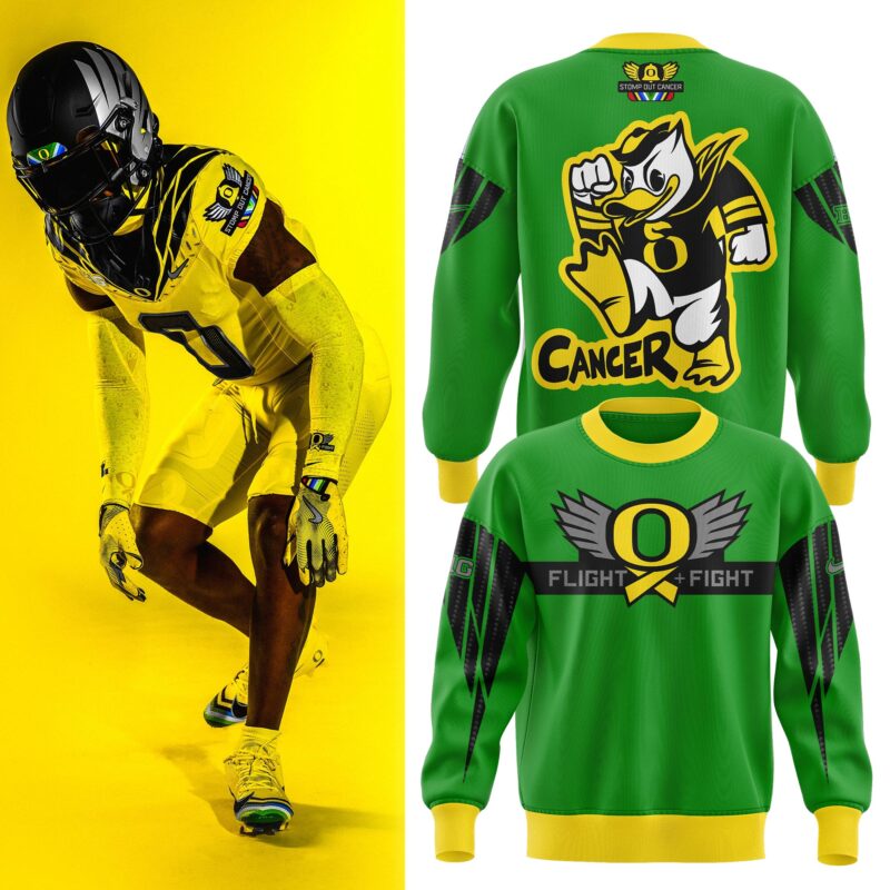Oregon Ducks “Stomp Out Cancer” Heroes Sweater Shirt