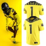 Yellow Oregon Ducks Alternate Game Jersey