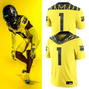 Yellow Oregon Ducks Alternate Game Jersey