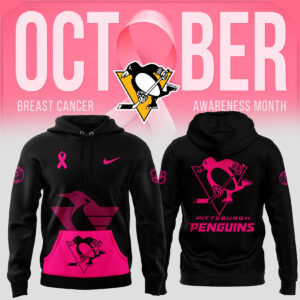 Men’s Nike Pittsburgh Penguins 2024 NHL Breast Cancer Awareness Month Pullover Hoodie