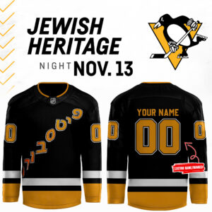 Pittsburgh Penguins x Jewish Heritage Night 2024 Custom Jersey