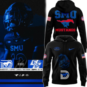 SMU Football "Dark Mode" Pullover Hoodie 2024