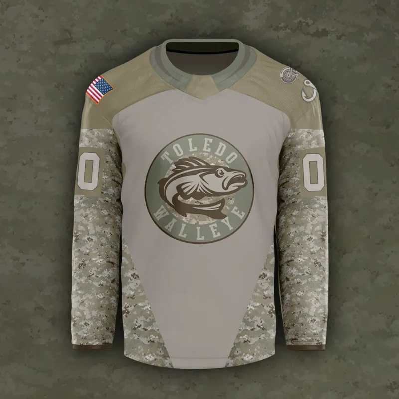 Toledo Walleye x Military Appreciation Night 2024 Custom Jersey - Image 3