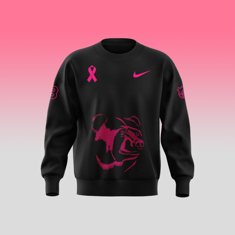 Unisex Nike Pro Boston Bruins 2024 NHL Breast Cancer Awareness Month Sweatshirt - Image 2
