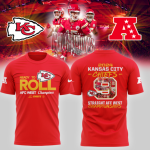 Unisex's Nike Red Kansas City Chiefs 2024 AFC West Division Champions Locker Room Trophy Collection Premium Tee V4