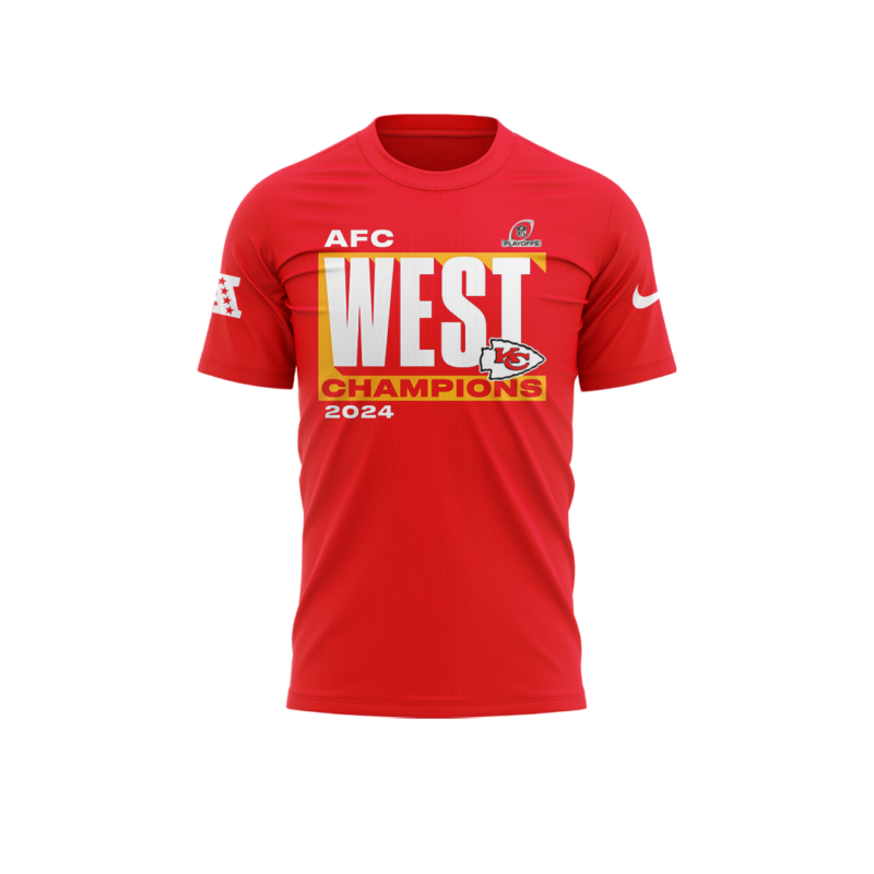 Unisex's Nike Red Kansas City Chiefs 2024 AFC West Division Champions Locker Room Trophy Collection Premium Tee V3 - Image 2