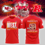 Unisex's Nike Red Kansas City Chiefs 2024 AFC West Division Champions Locker Room Trophy Collection Premium Tee V3