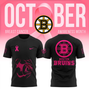 Unisex Nike Pro Boston Bruins 2024 NHL Breast Cancer Awareness Month Premium Tee