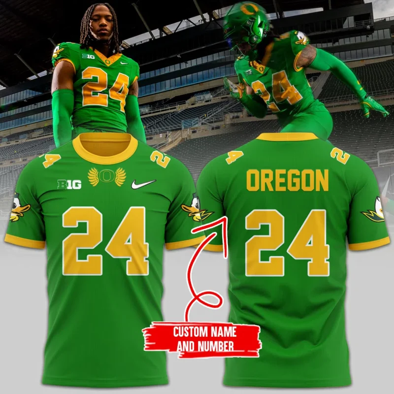 Oregon Ducks football T shirt new version 2024  Custom Number and Custom Name