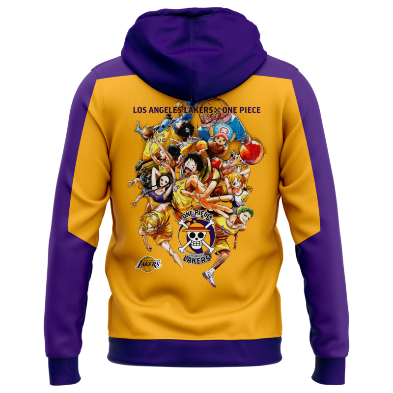 Limited Los Angeles Lakers x One Piece Hoodie v3 - Image 3