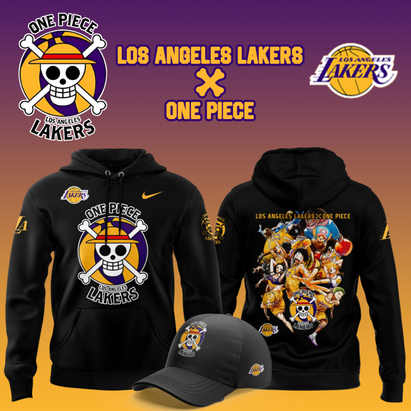 Limited Los Angeles Lakers x One Piece Hoodie V2