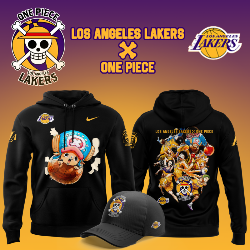Los Angeles Lakers x Tony tony Chopper One Piece the Straw Hat Pirates Hoodie