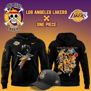 Los Angeles Lakers x BROOK One Piece the Straw Hat Pirates Hoodie