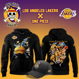 Los Angeles Lakers x JINBE One Piece the Straw Hat Pirates Hoodie