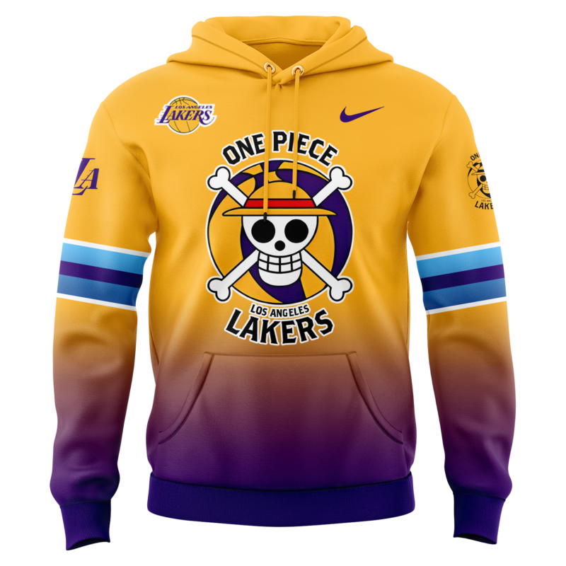 Limited Los Angeles Lakers x One Piece Hoodie - Image 2