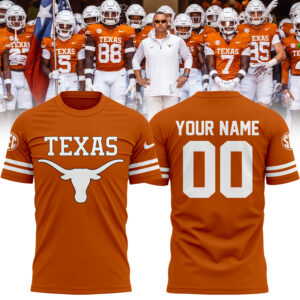 Texas Football  Limited Edition Tshirt Custom Number and Custom Name
