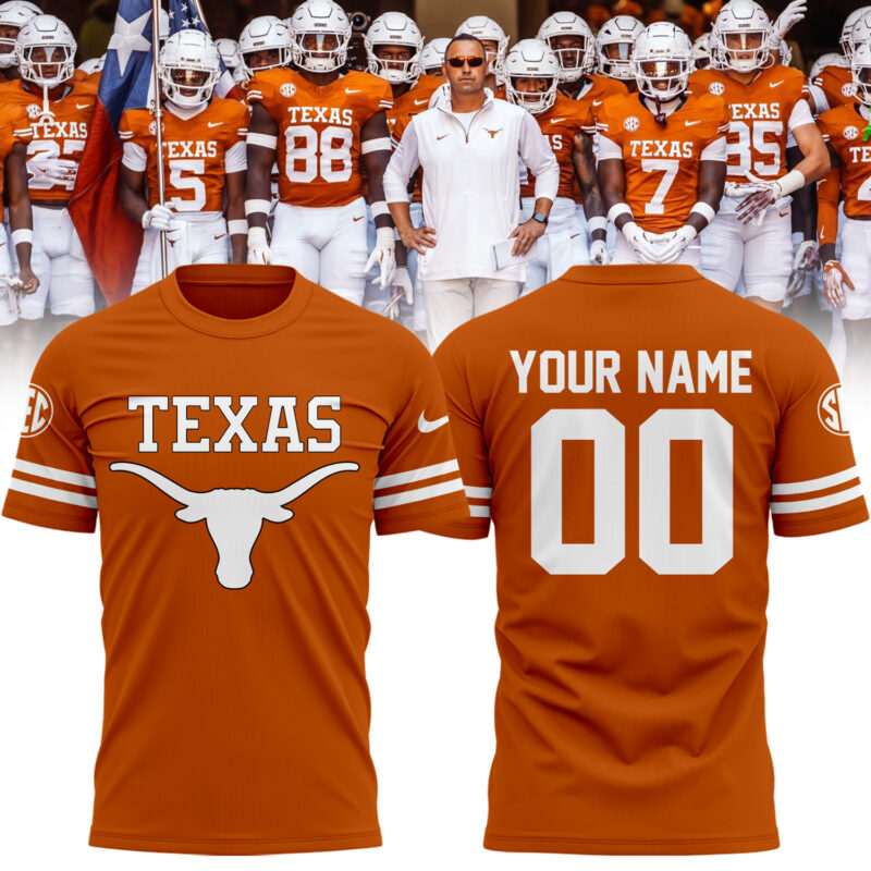 Texas Football  Limited Edition Tshirt Custom Number and Custom Name