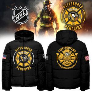 Pittsburgh Penguins x 2024 Firefighter Appreciation Night Premium Limited Down Jacket