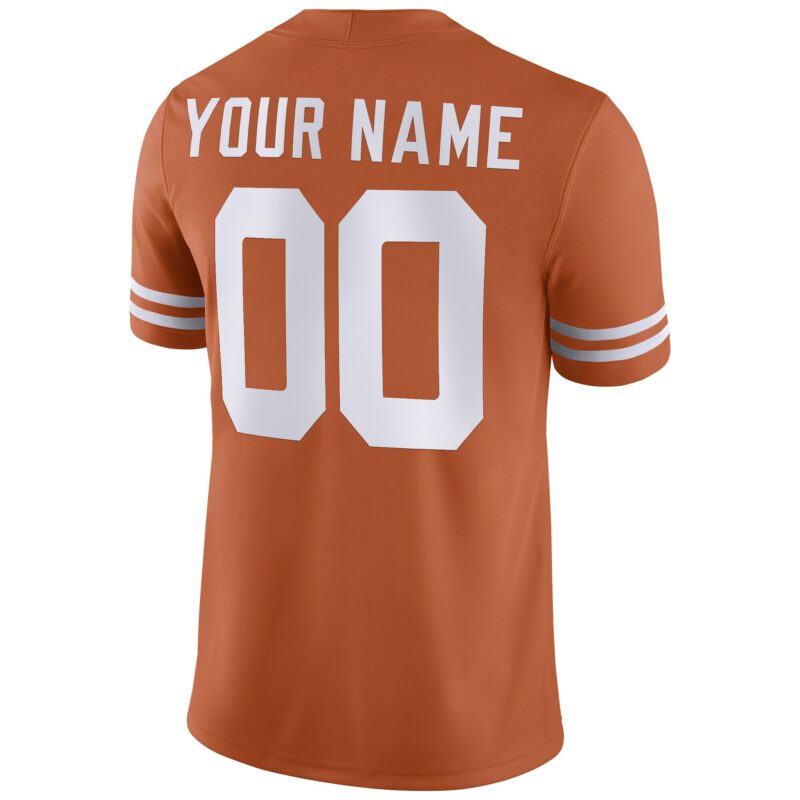 Men's Nike Texas Orange Texas Longhorns Football Custom Game Jersey - Image 2