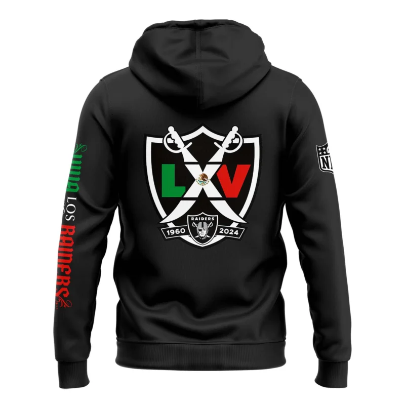 2024 Las Vegas Raiders Mexico’s Independence Day Hoodie - Image 3