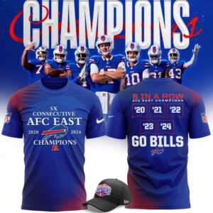Buffalo Bills Nike 2024 AFC East Division Champions Premium Limited Shirt