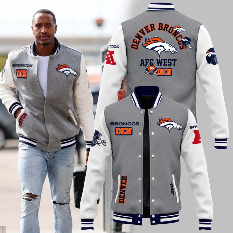 Men’s Pro Denver Broncos 2024 'Broncos Country' Letterman Exclusive Limited Bomber Jacket