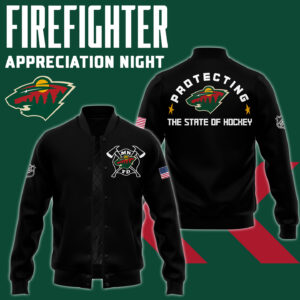 Minnesota Wild x 2024 Firefighter Appreciation Night Premium Limited Jacket (Black)