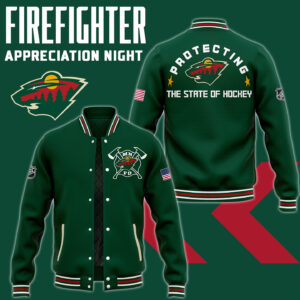 Minnesota Wild x 2024 Firefighter Appreciation Night Premium Limited Jacket