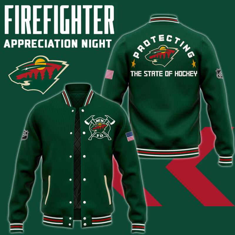 Minnesota Wild x 2024 Firefighter Appreciation Night Premium Limited Jacket
