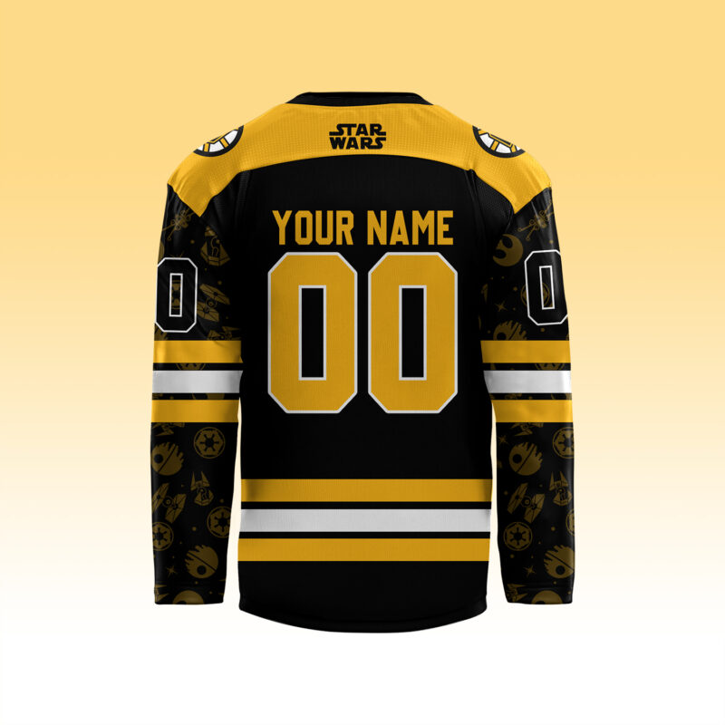 2024 Boston Bruins x Star Wars Night Personalized Jersey - Image 3