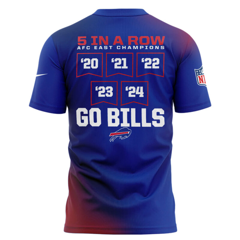Buffalo Bills Nike 2024 AFC East Division Champions Premium Limited Shirt - Image 3