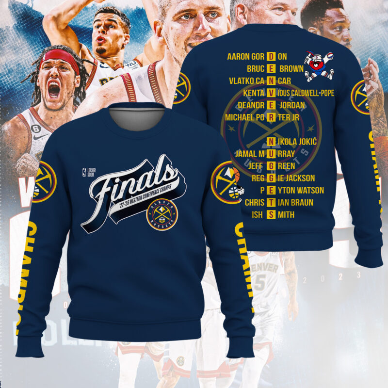 Denver Nuggets Western Conference Champions Shirt - Image 9