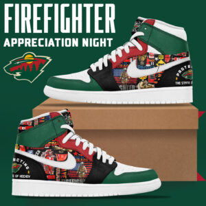 Minnesota Wild x 2024 Firefighter Appreciation Night Premium Limited Shoes