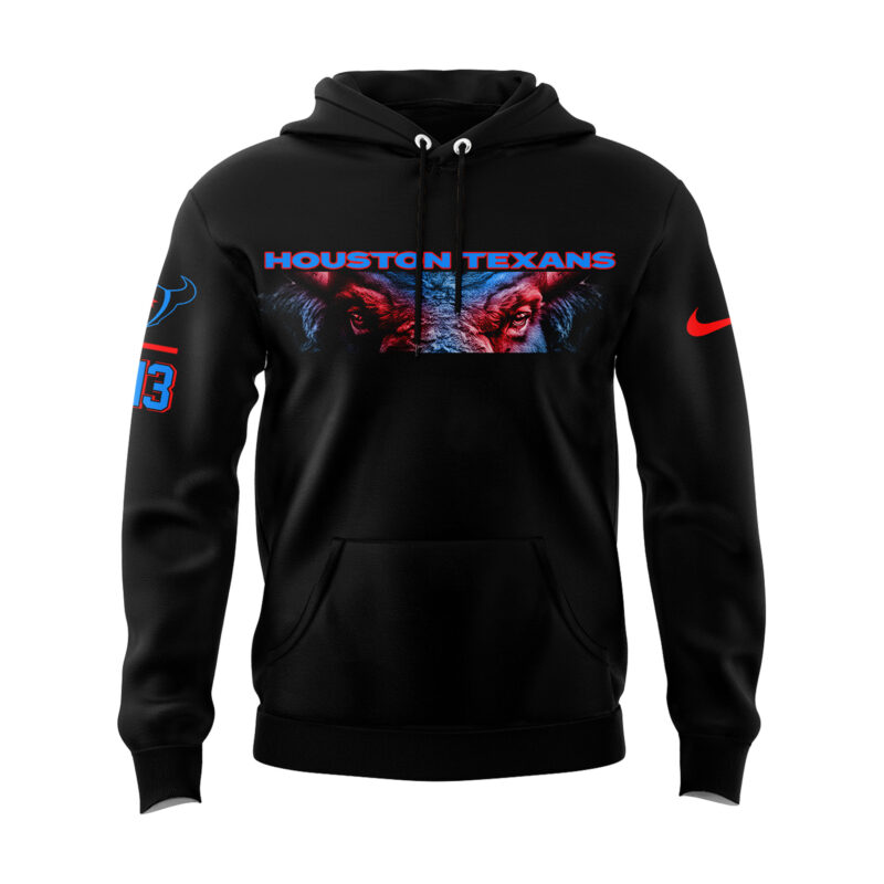Limited Edition Houston Texans HTown New Black Hoodie 2024 - Image 2
