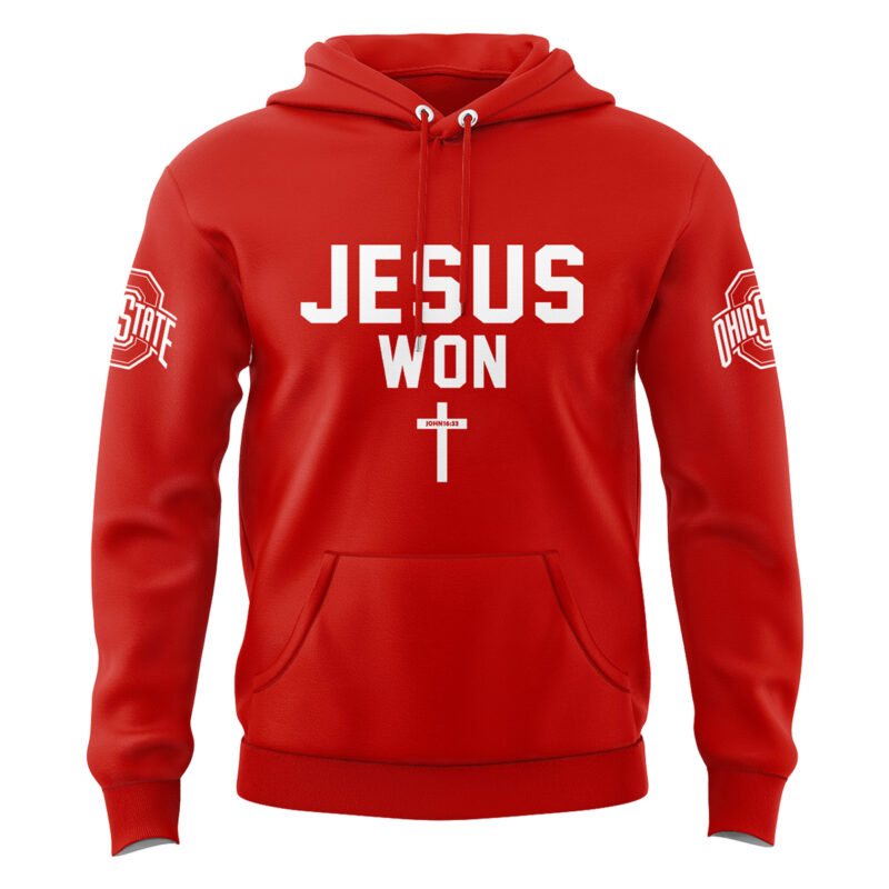 Limited Edition JESUS WON Black Hoodie 2024 - Image 2