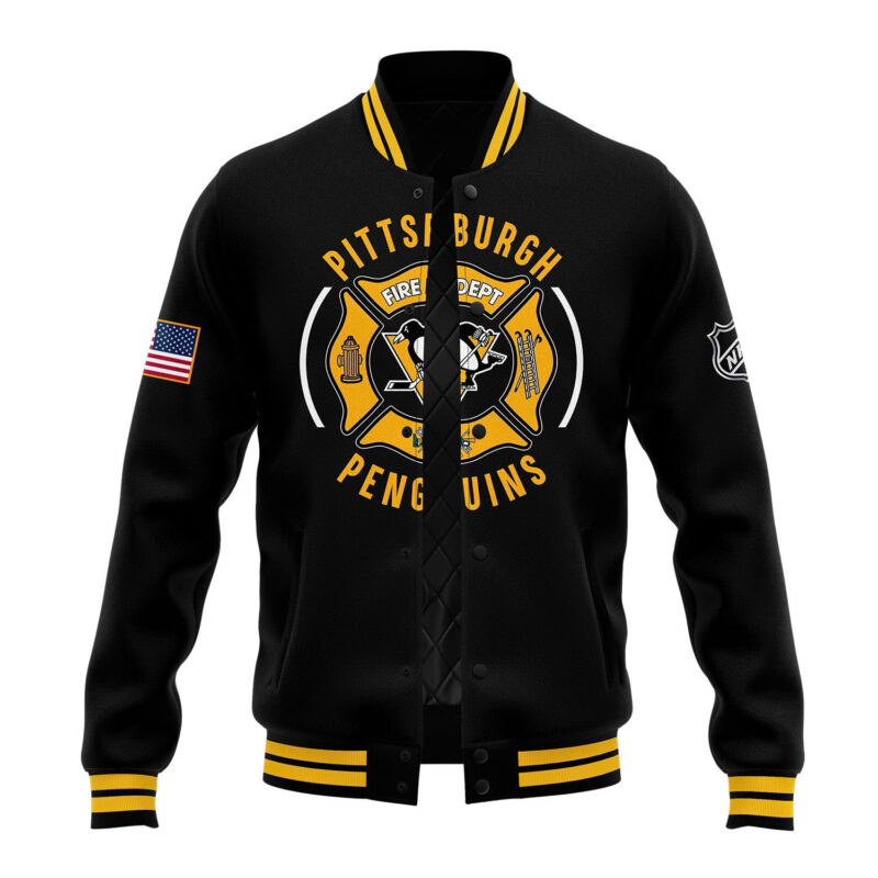 Pittsburgh Penguins x 2024 Firefighter Appreciation Night Premium Limited Jacket - Image 2