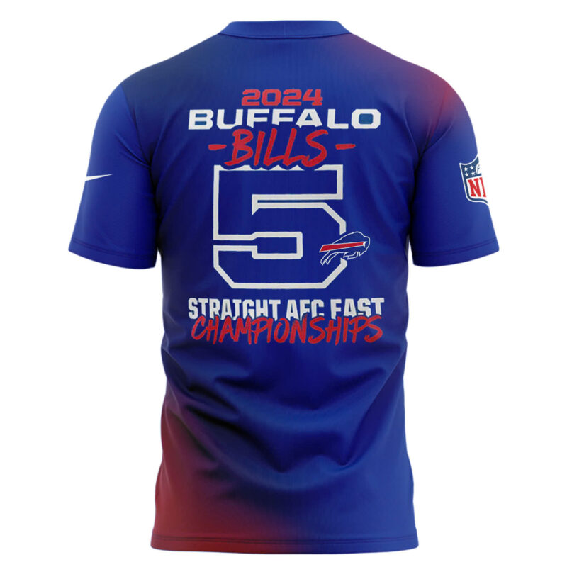 Buffalo Bills Nike 2024 AFC East Division Champions Premium Limited Shirt - Image 3