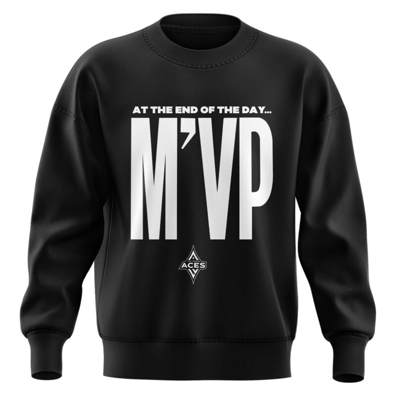 2024 Las Vegas Aces "At The End Of The Day M'VP" Sweatshirt - Image 2