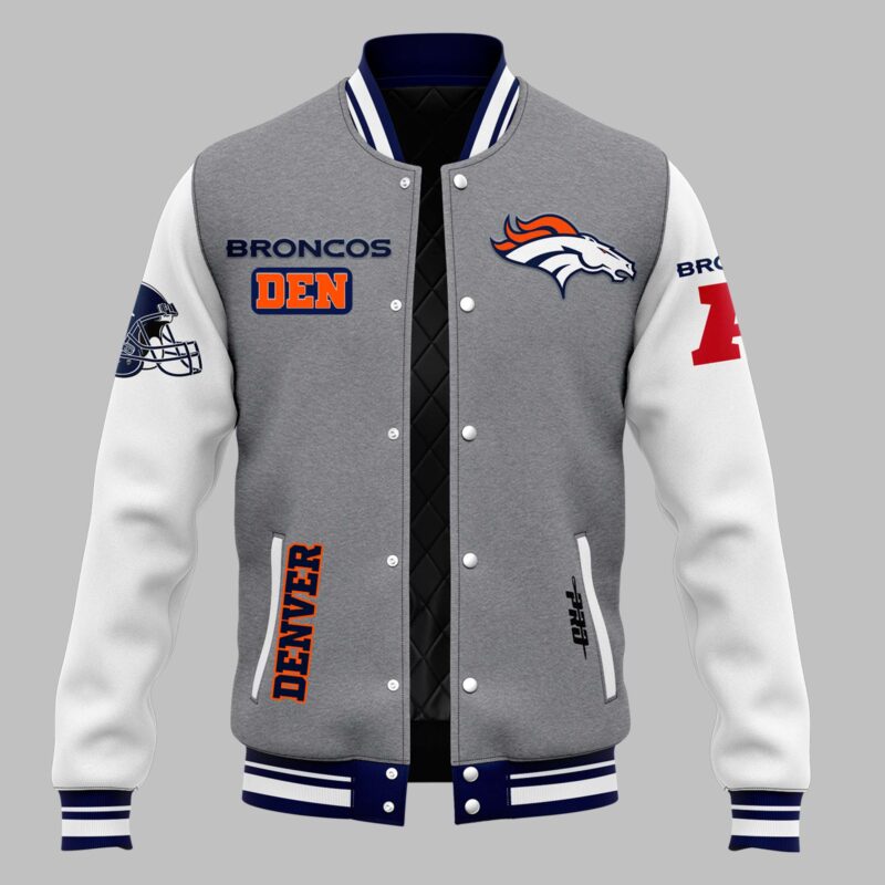 Men’s Pro Denver Broncos 2024 'Broncos Country' Letterman Exclusive Limited Bomber Jacket - Image 2