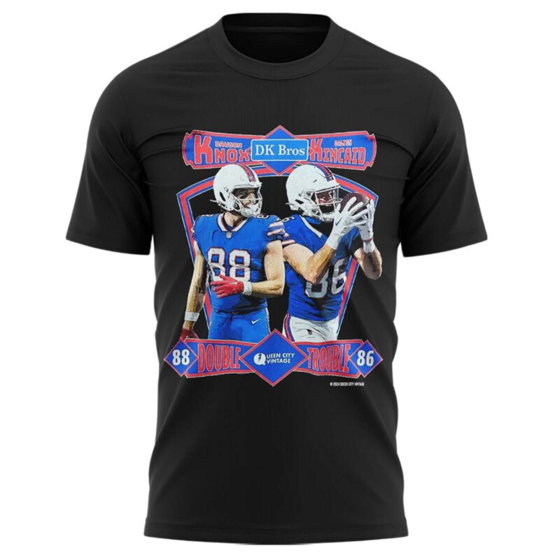 QCV Exclusive Dawson Knox & Dalton Kincaid Double Trouble Bills Tee - Image 2