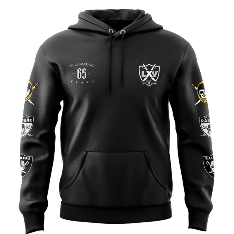 LAS VEGAS RAIDERS 65TH SEASON HOODIE - Image 3